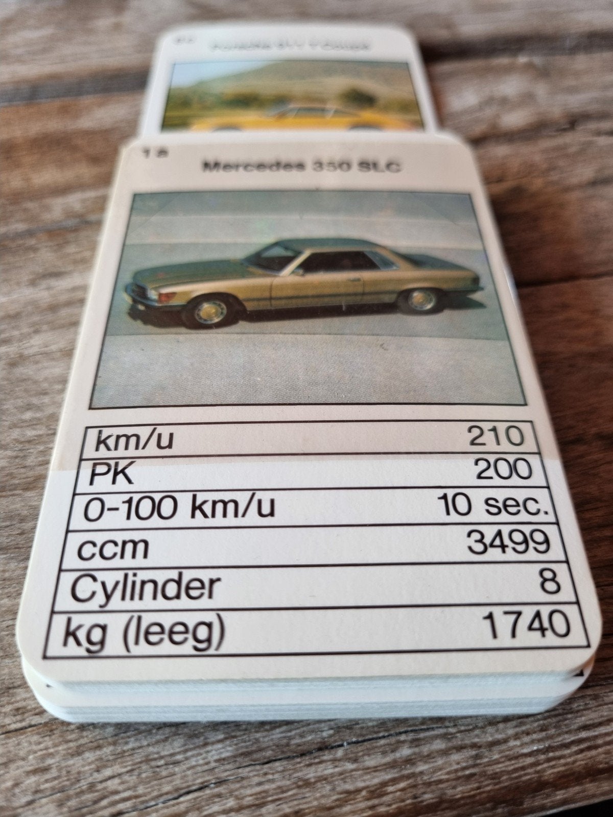 Vintage Auto Top Trumps Kaartspel - Porsche, Mercedes, Audi, Ophalen of Verzenden, Gebruikt, Auto's