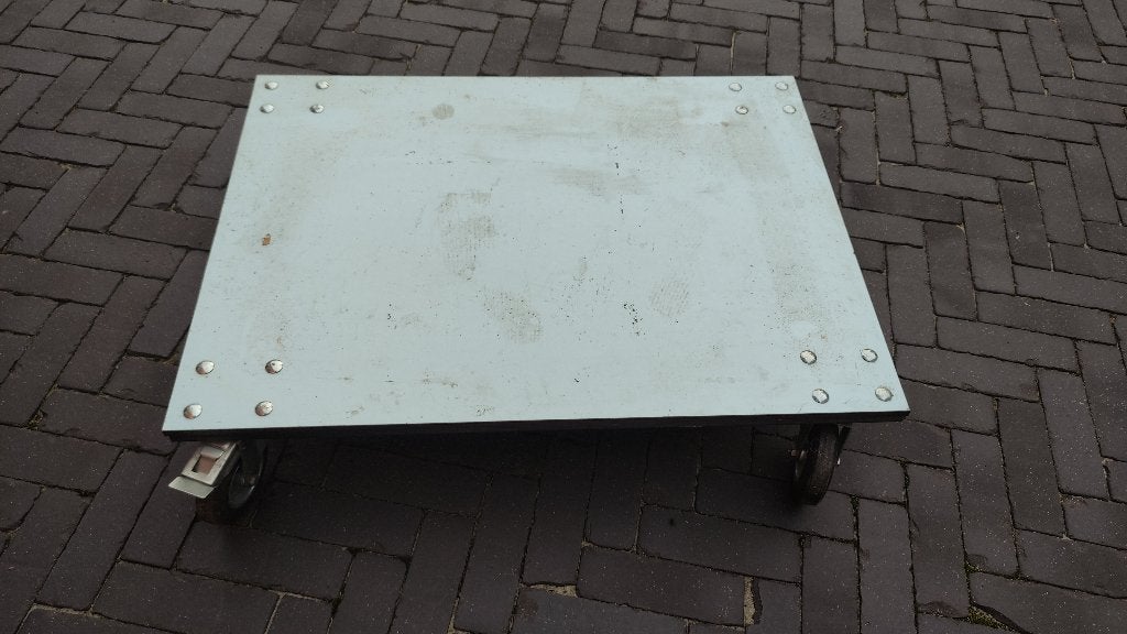 Zwaar uitgevoerde transportkar 85x63x18, 100 liter of meer, Ophalen, Gebruikt, Transportkar