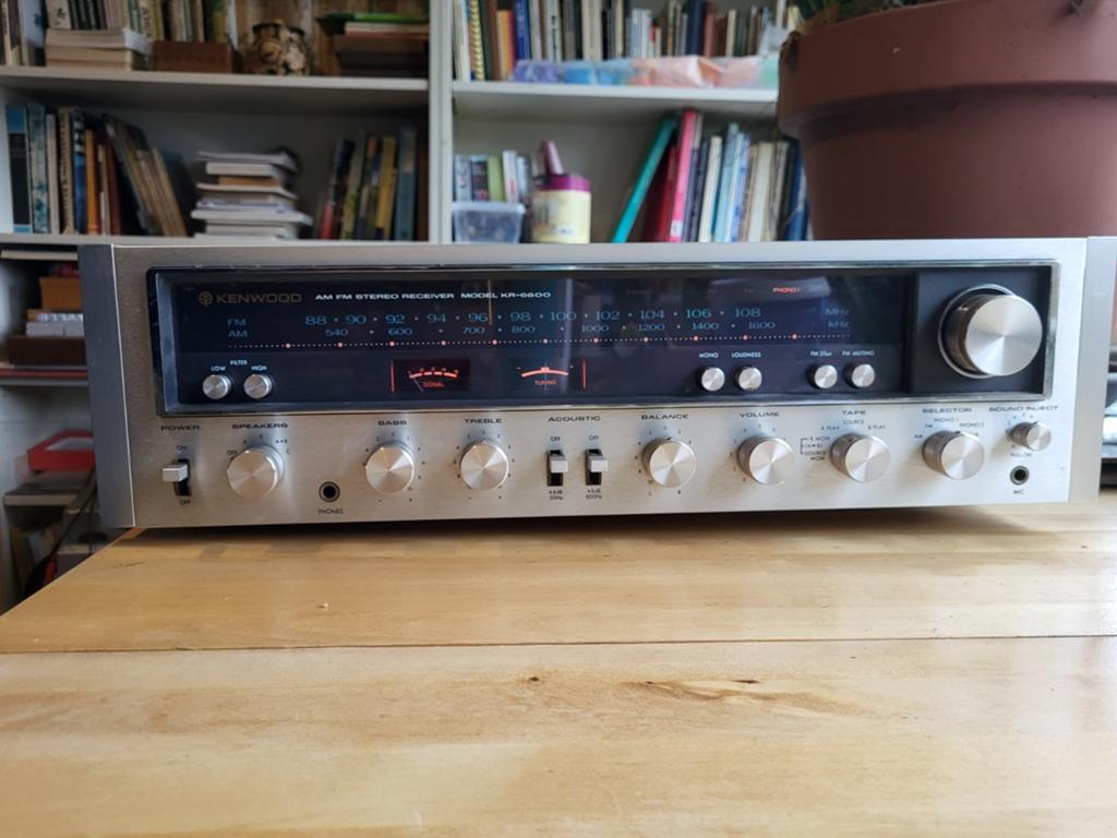 Kenwood KR6600 Receiver, Audio, Tv en Foto, Versterkers en Receivers, Gebruikt, Stereo, 60 tot 120 watt, Overige merken, Ophalen