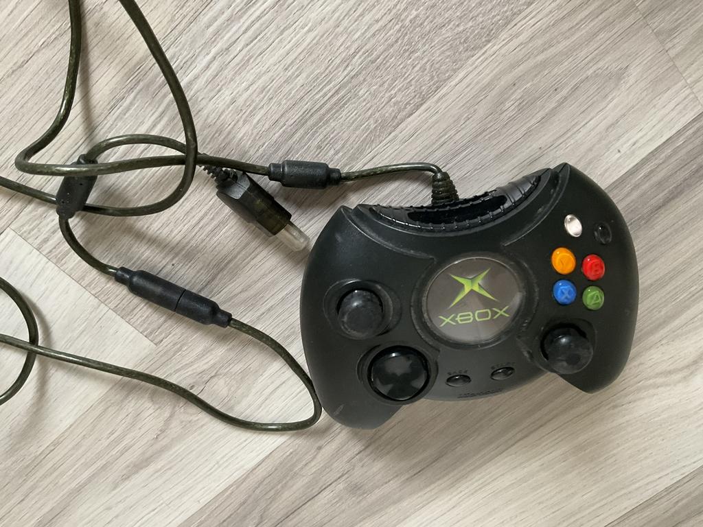 💥 Originele Xbox Duke Controller – Zwart 💥, Ophalen of Verzenden, Zo goed als nieuw, Controller, Xbox Original