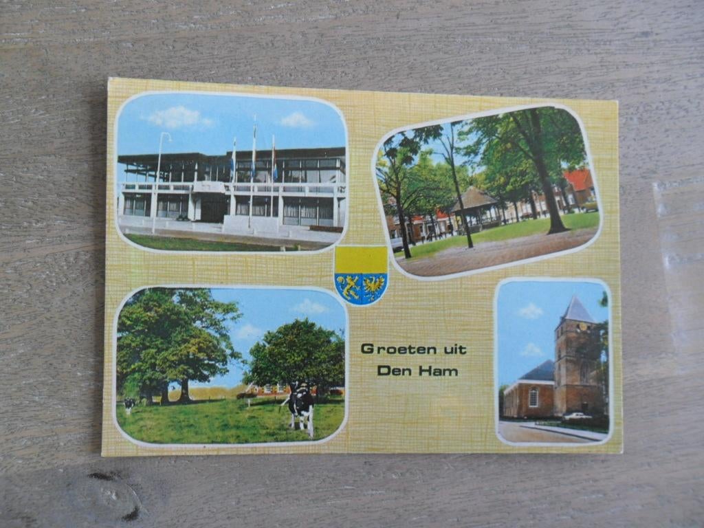 den Ham, kerk,  groeten uit 1971, Verzenden, 1960 tot 1980, Gelopen