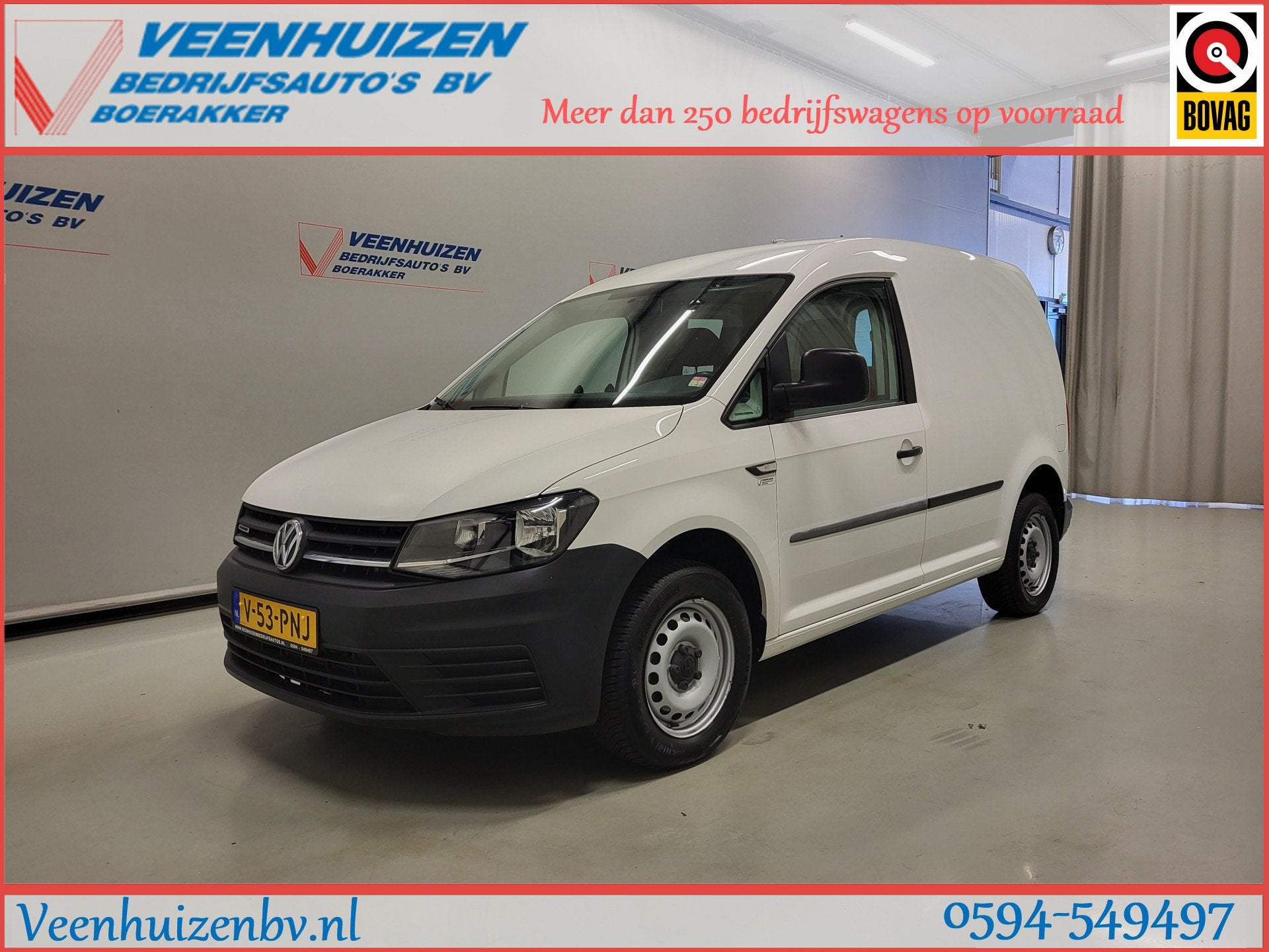 Volkswagen Caddy 1.4TGI CNG (bj 2019), Voorwielaandrijving, 730 kg, Gebruikt, 4 cilinders