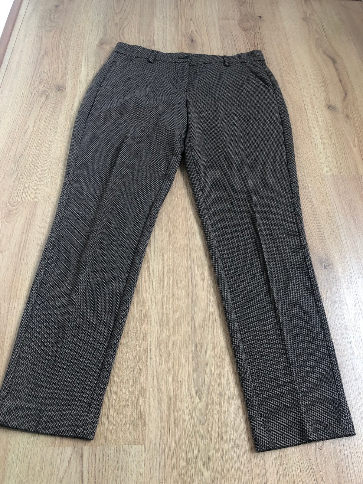 Opus melina retro 40 bruin zwarte broek, Maat 38/40 (M), Bruin, Ophalen of Verzenden, Zo goed als nieuw