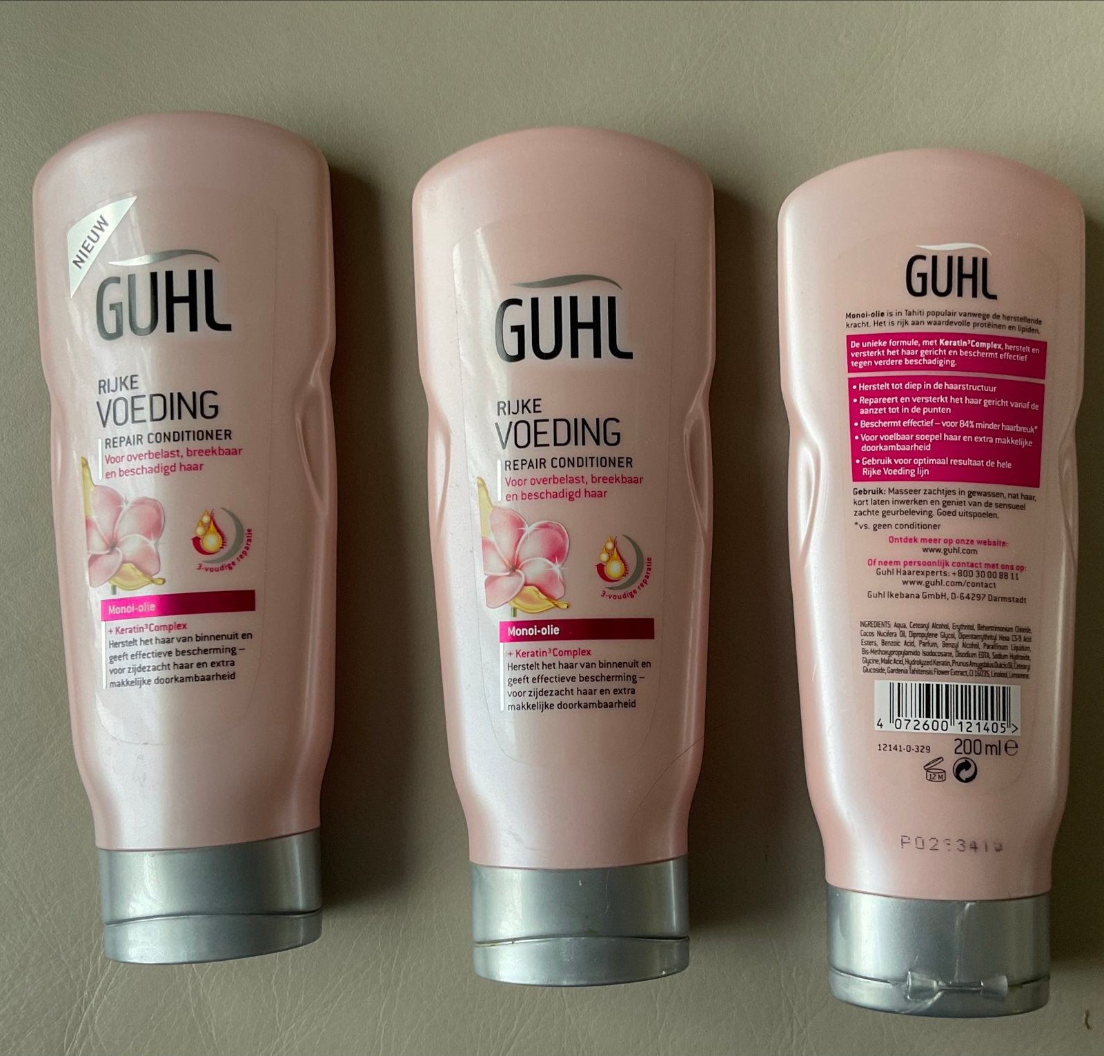 Guhl Rijke Voeding Repair Conditioner (200ml) 3 flessen, Ophalen of Verzenden, Nieuw, Shampoo of Conditioner