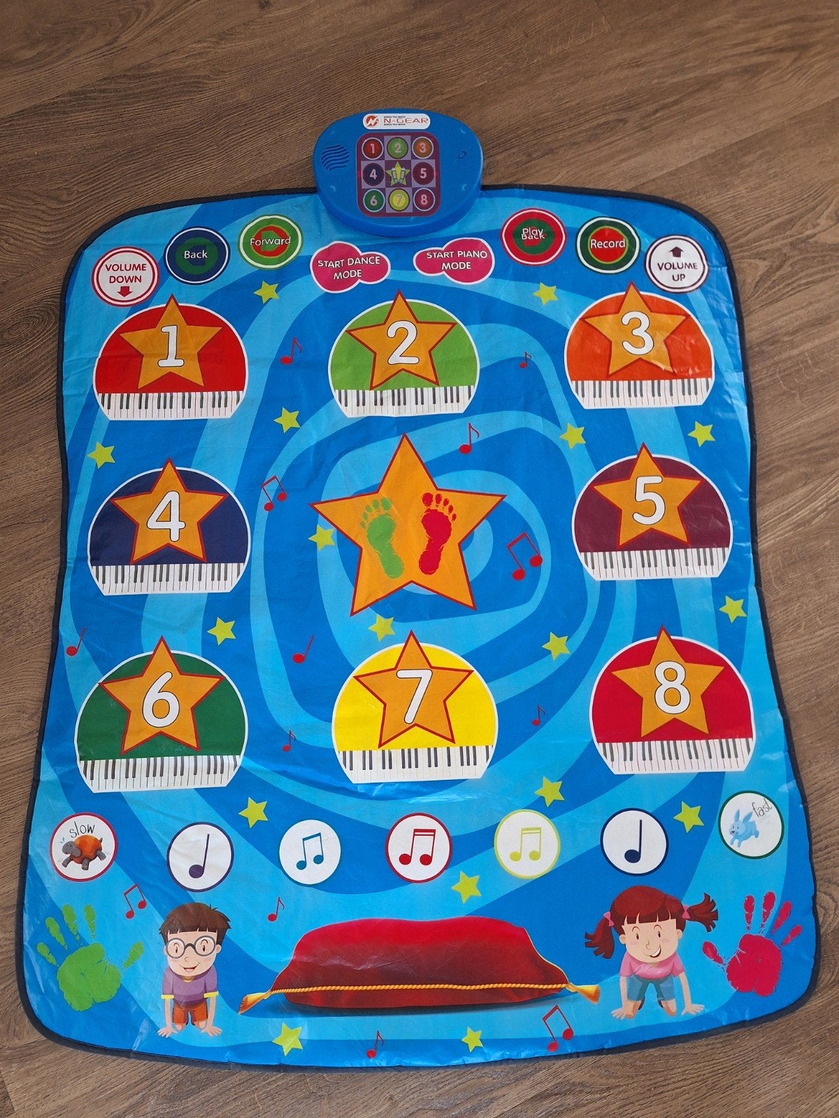 N-GEAR Dans- en Pianomat voor Kinderen, Ophalen of Verzenden, Gebruikt, Speelkleed, Met licht