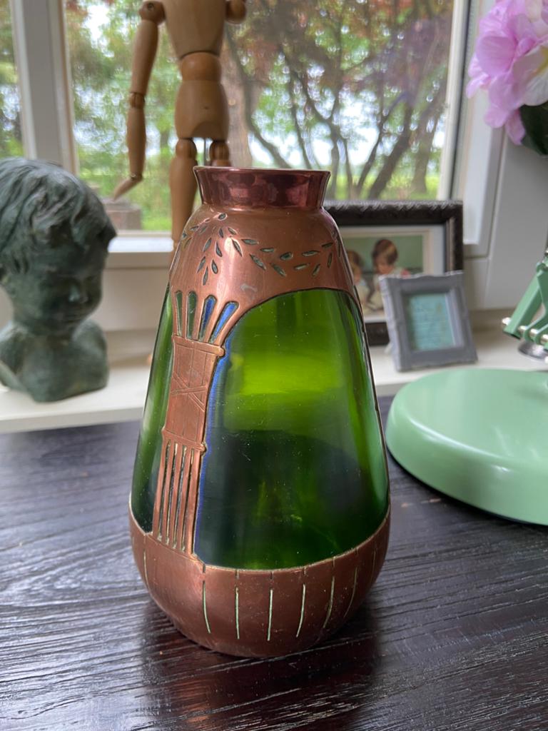 Antiek vaasje 1909 Art Nouveau, Ophalen