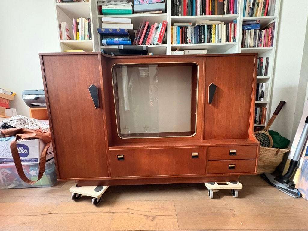 vintage dressoir, Ophalen, Gebruikt, 150 tot 200 cm, Met lade(s)