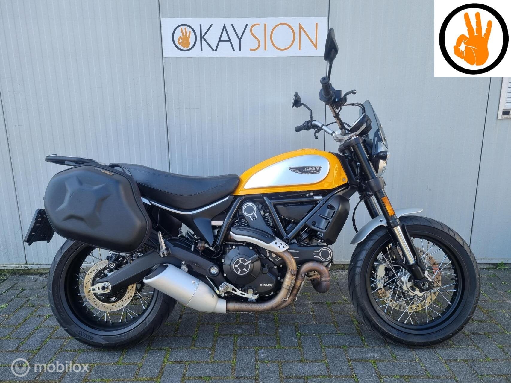 Mooie Ducati Scrambler Icon 800 (bj 2017) met leuke opties!, Bedrijf, ABS, Meer dan 35 kW, Overig