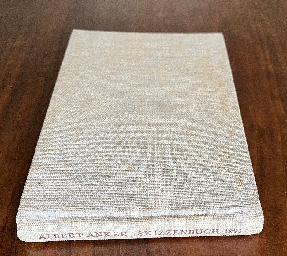 Albert Anker Skizzenbuch, antieke schetsen uit 1871, Ophalen of Verzenden, Gelezen