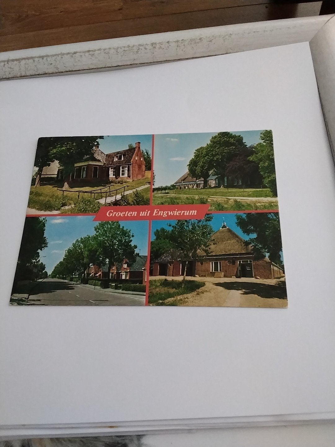 Ansichtkaart Groeten uit Engwierum - Diverse dorpsgezichten, Ophalen of Verzenden, 1960 tot 1980, Ongelopen, Friesland
