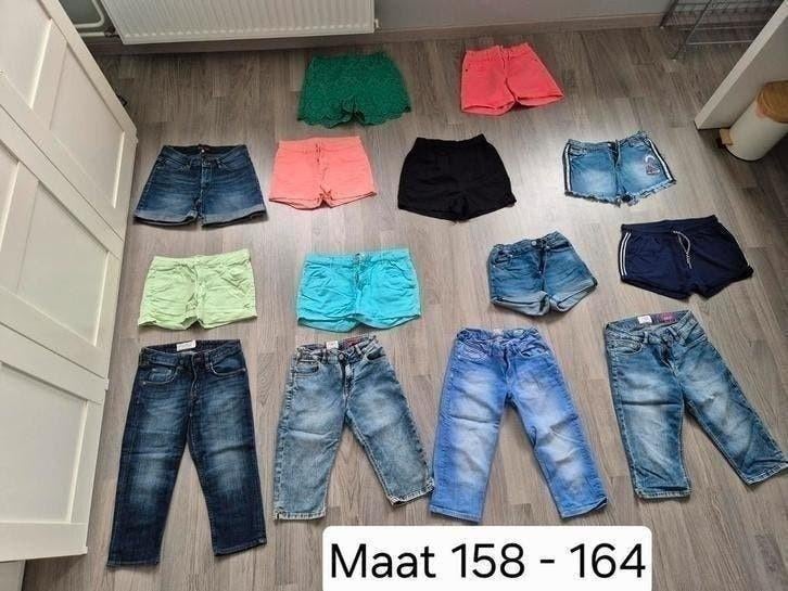 Korte broeken voor een meisje maat 158 - 164, Meisje, Ophalen of Verzenden, Zo goed als nieuw, Setje