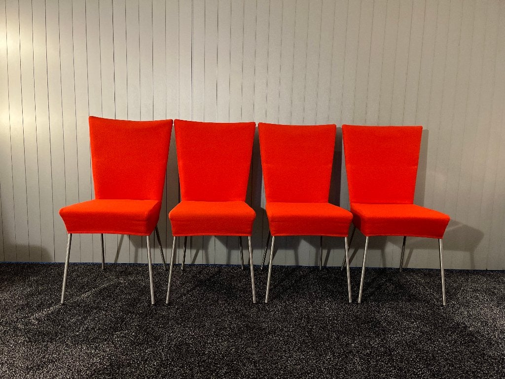 4 stoelen van Label type Orea : 160 euro, Ophalen, Gebruikt, Overige materialen, Vier