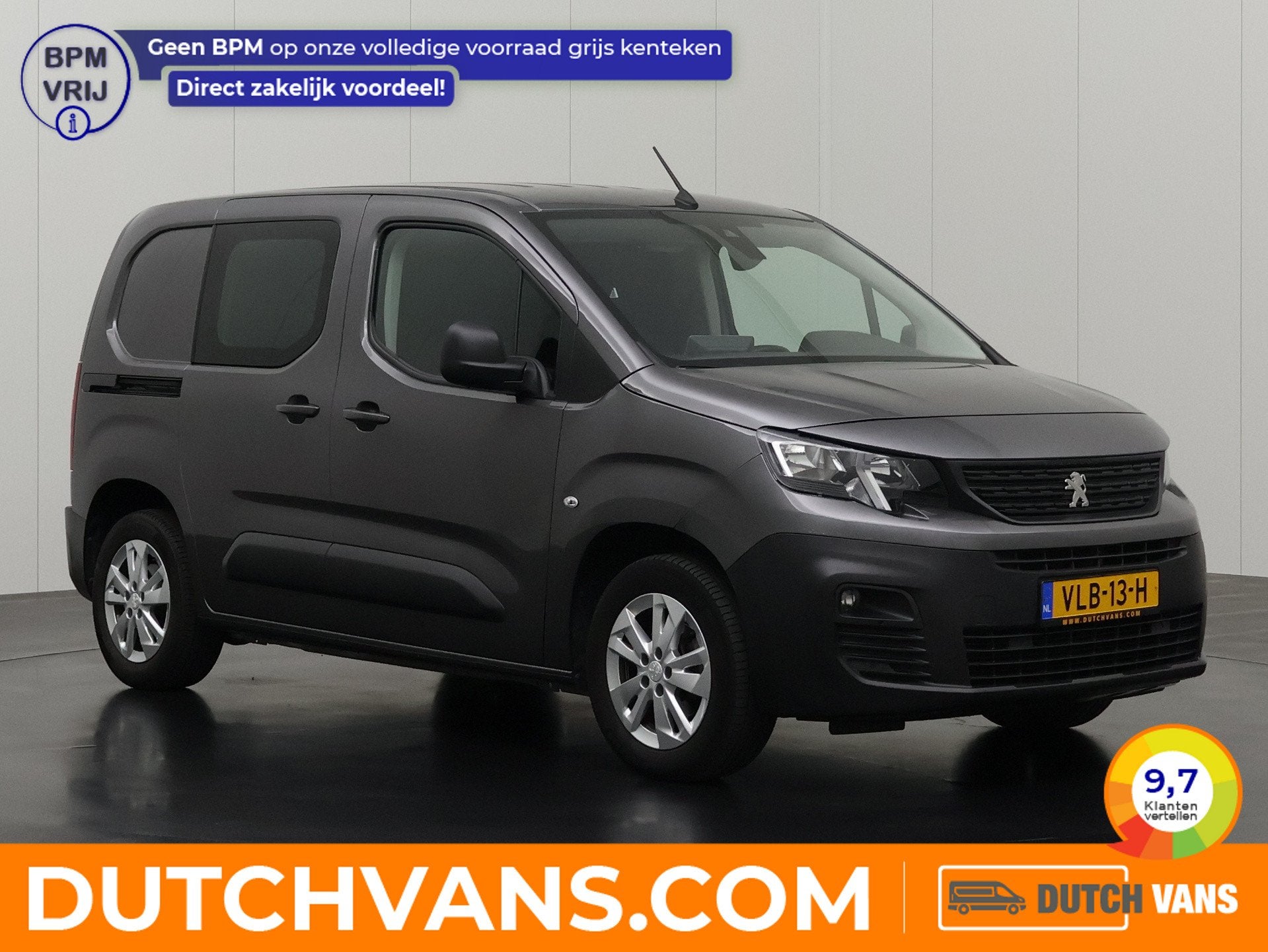 Peugeot Partner 1.2 PureTech Benzine Premium | Marge | Navig, Voorwielaandrijving, Dealer onderhouden, 15 km/l, Gebruikt