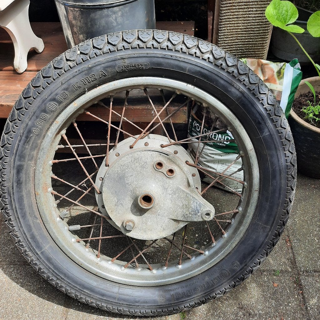 Honda cb450 achterwiel, Ophalen, Gebruikt