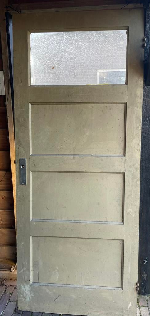 Authentieke paneeldeur uit jaren '30 woning, Gebruikt, 80 tot 100 cm, Binnendeur, Ophalen of Verzenden