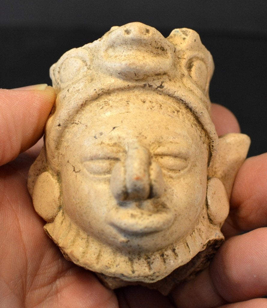 Maya hoofd krijger Guatemala bodemvonst, Antiek en Kunst, Ophalen of Verzenden
