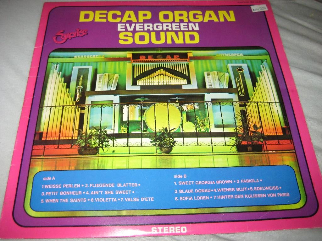 LP, Decab Organ Evergreen Sound, Ophalen of Verzenden, Zo goed als nieuw, 12 inch