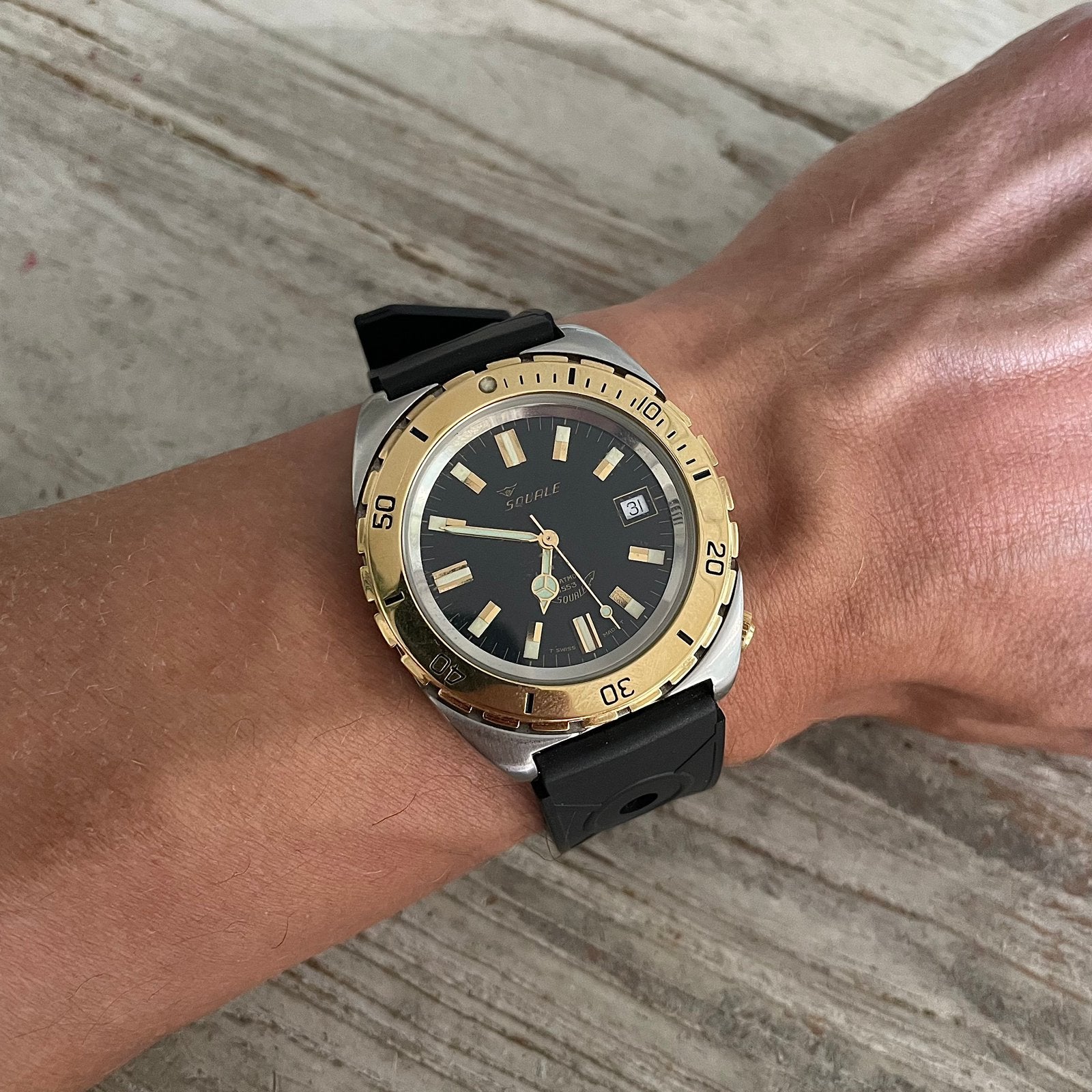 Squale 1553 Full set, Sieraden, Tassen en Uiterlijk, Horloges | Heren, Ophalen, Zo goed als nieuw, Staal, Overige merken