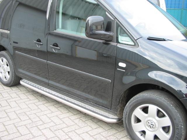 VW Caddy Sidebars met aluminium treeplank, Niet ingevuld, Niet ingevuld, Niet ingevuld