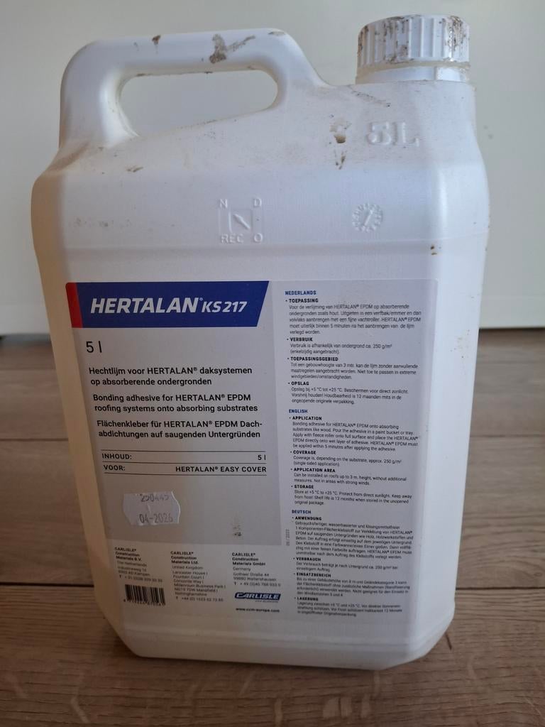 Lijm voor epdm dakrubber op hout, Ophalen, Overige materialen, Gebruikt, Overige kleuren