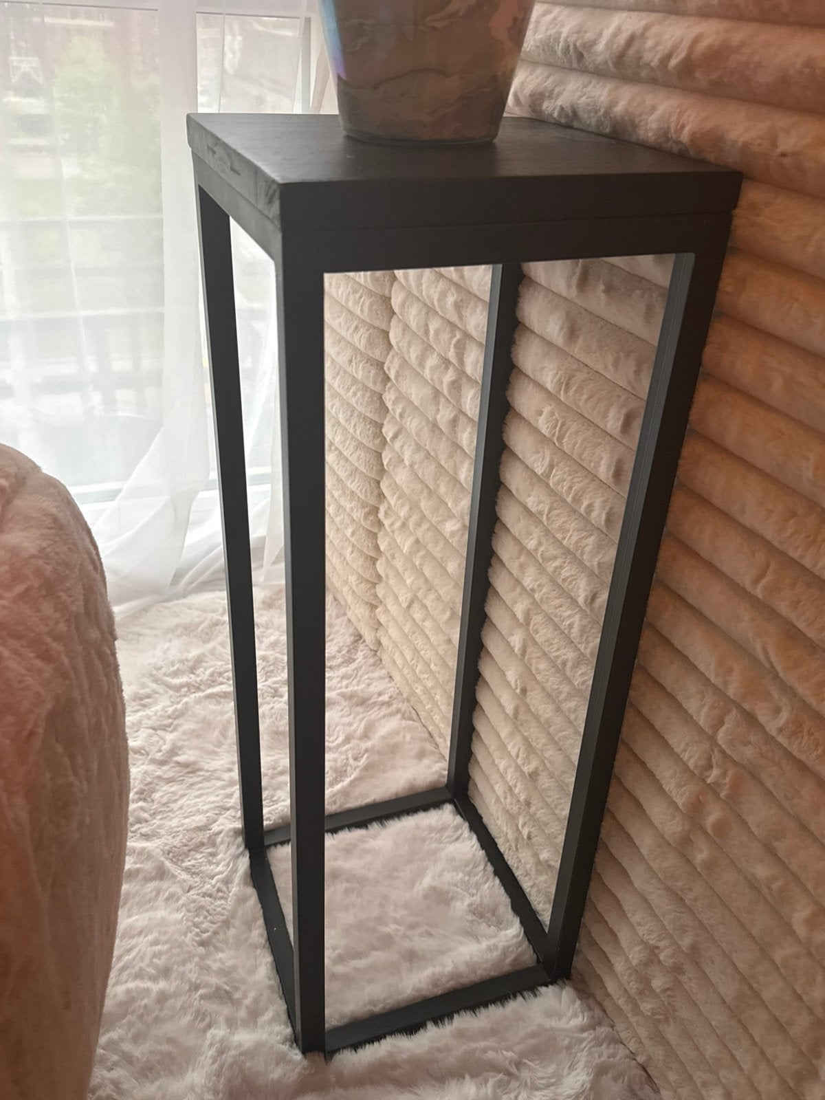 Tafel, Minder dan 55 cm, Vierkant, Zo goed als nieuw, Ophalen