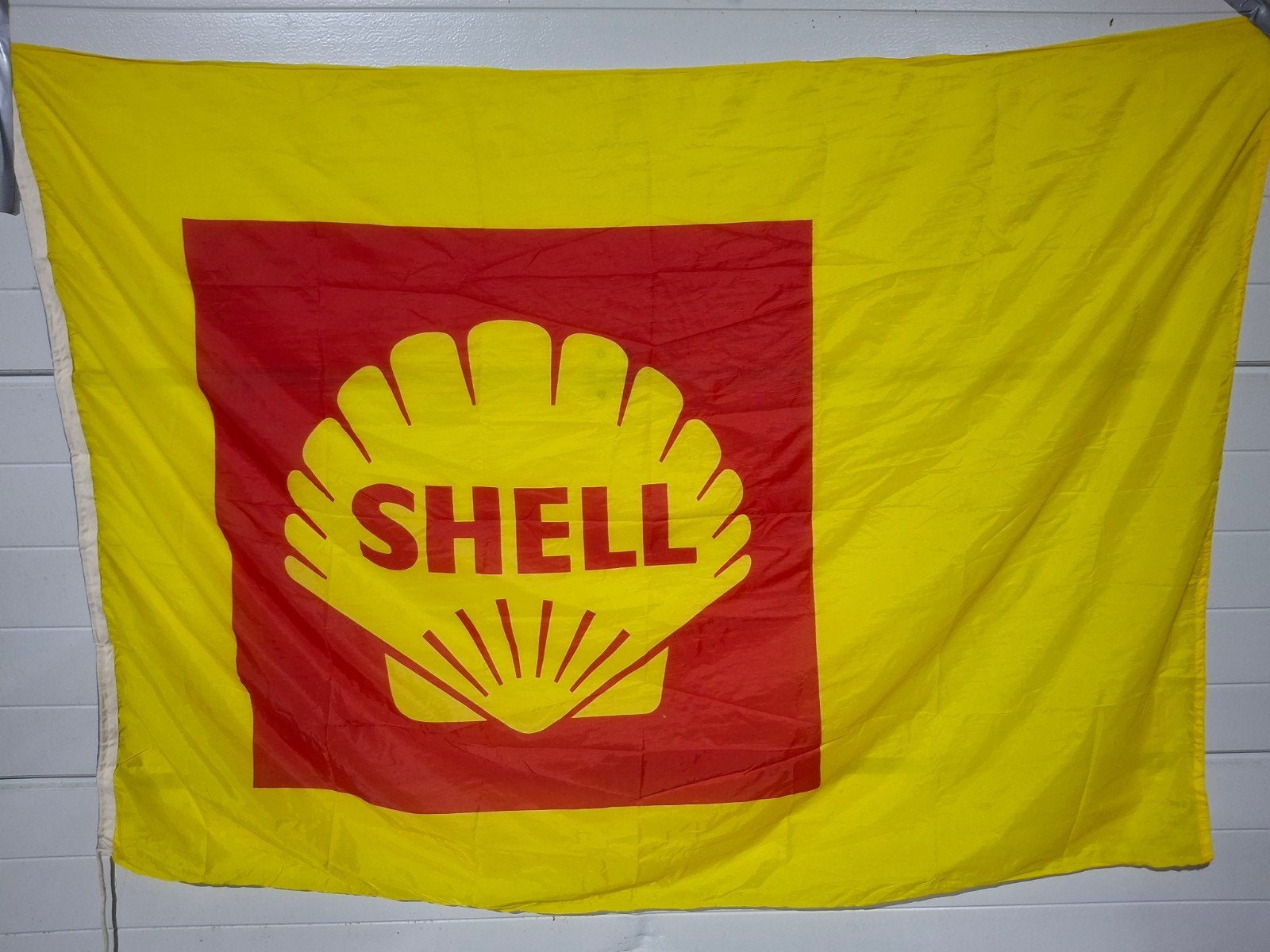 vintage Shell vlag, Ophalen