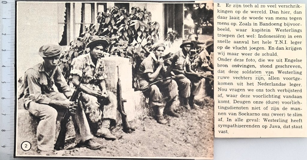 Leger Indië 1950;Ind.troepen v. Kap.Westerling verjoegen TNI, Verzamelen, Verzenden, 1940 tot 1960, Gebruikt, Overige onderwerpen