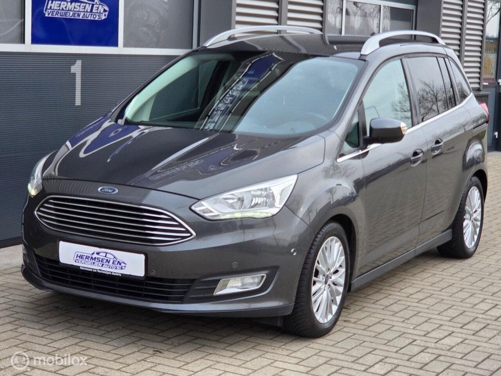 Ford Grand C-Max 1.0 EcoBoost 125pk Titanium 7 persoons, Auto's, Ford, Voorwielaandrijving, 125 pk, Gebruikt, LED verlichting