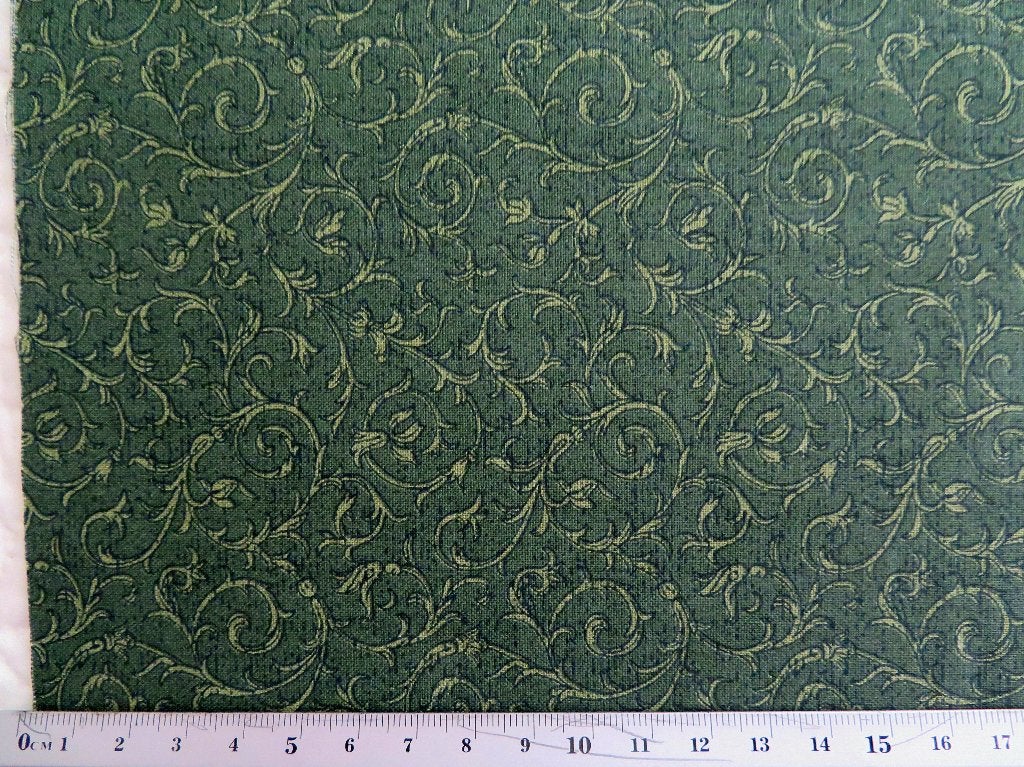 Mooie donkergroene quiltstof, Ophalen of Verzenden, Zo goed als nieuw, 30 tot 120 cm, Katoen