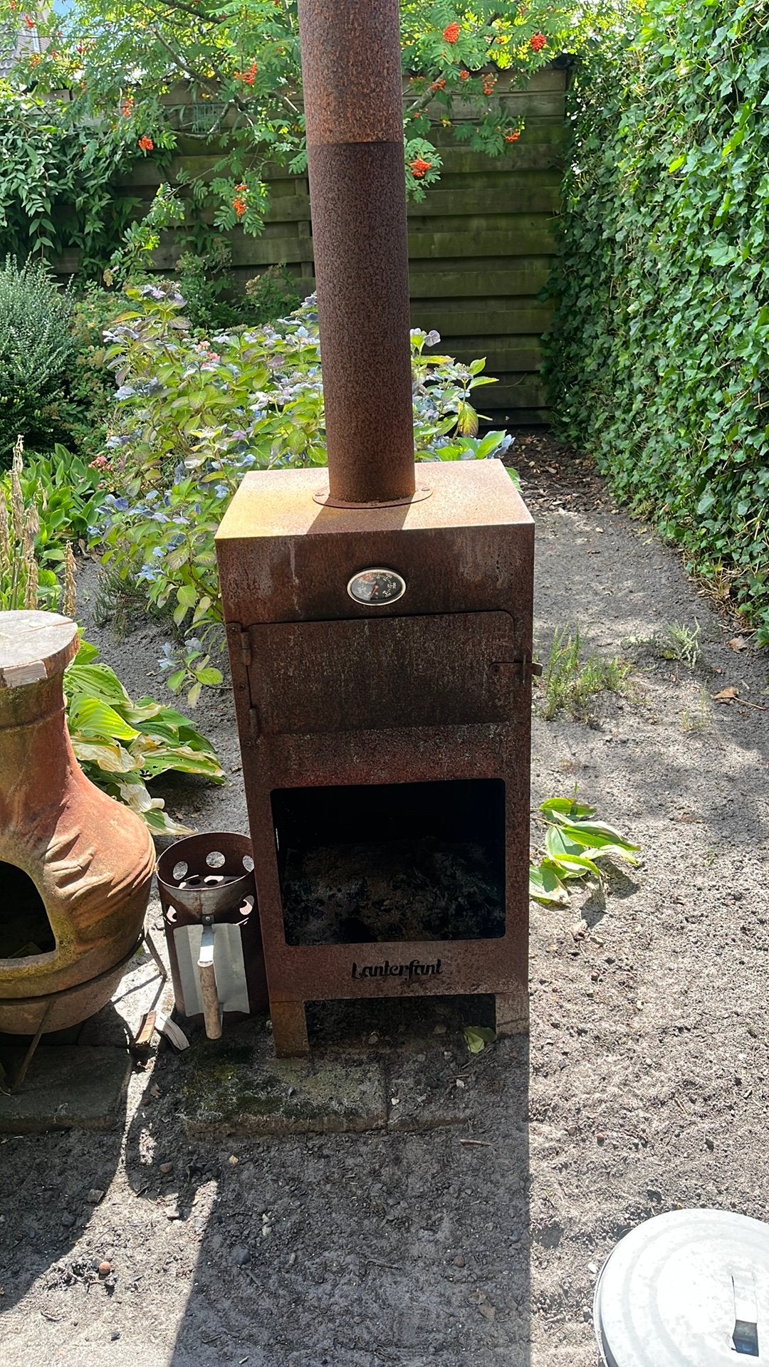 Lanterfant - Pizza oven + Terraskachel roestkleurig, Ophalen, Gebruikt