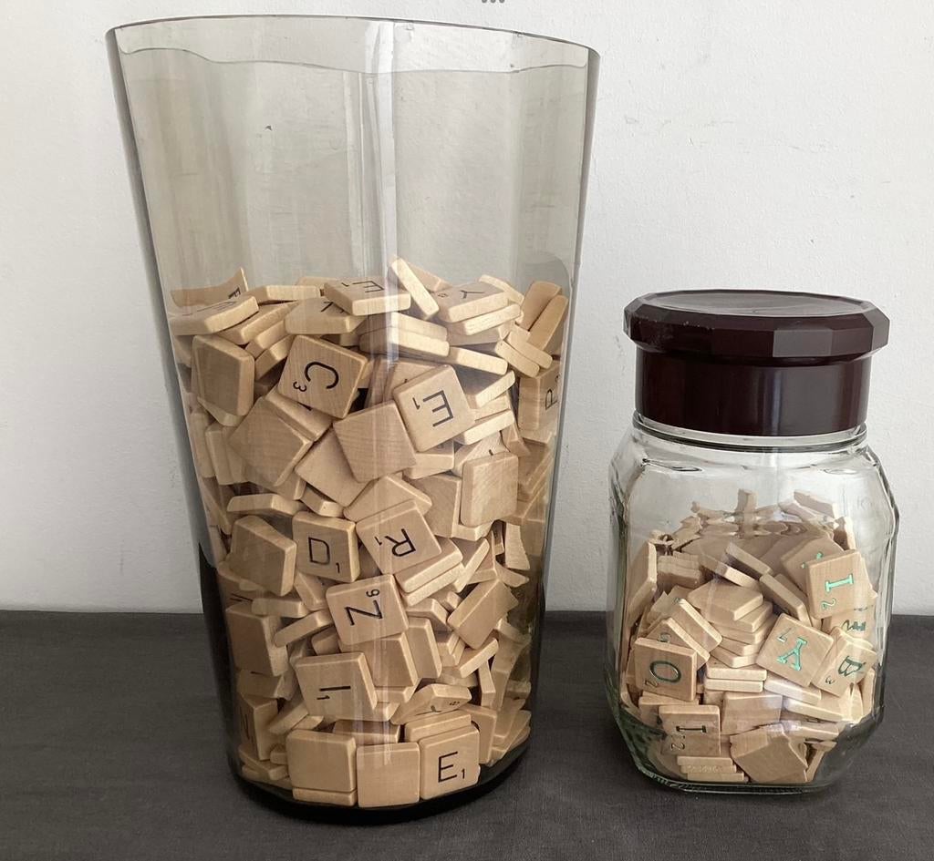 SCRABBLE letters, Hobby en Vrije tijd, Gezelschapsspellen | Bordspellen, Ophalen of Verzenden, Zo goed als nieuw