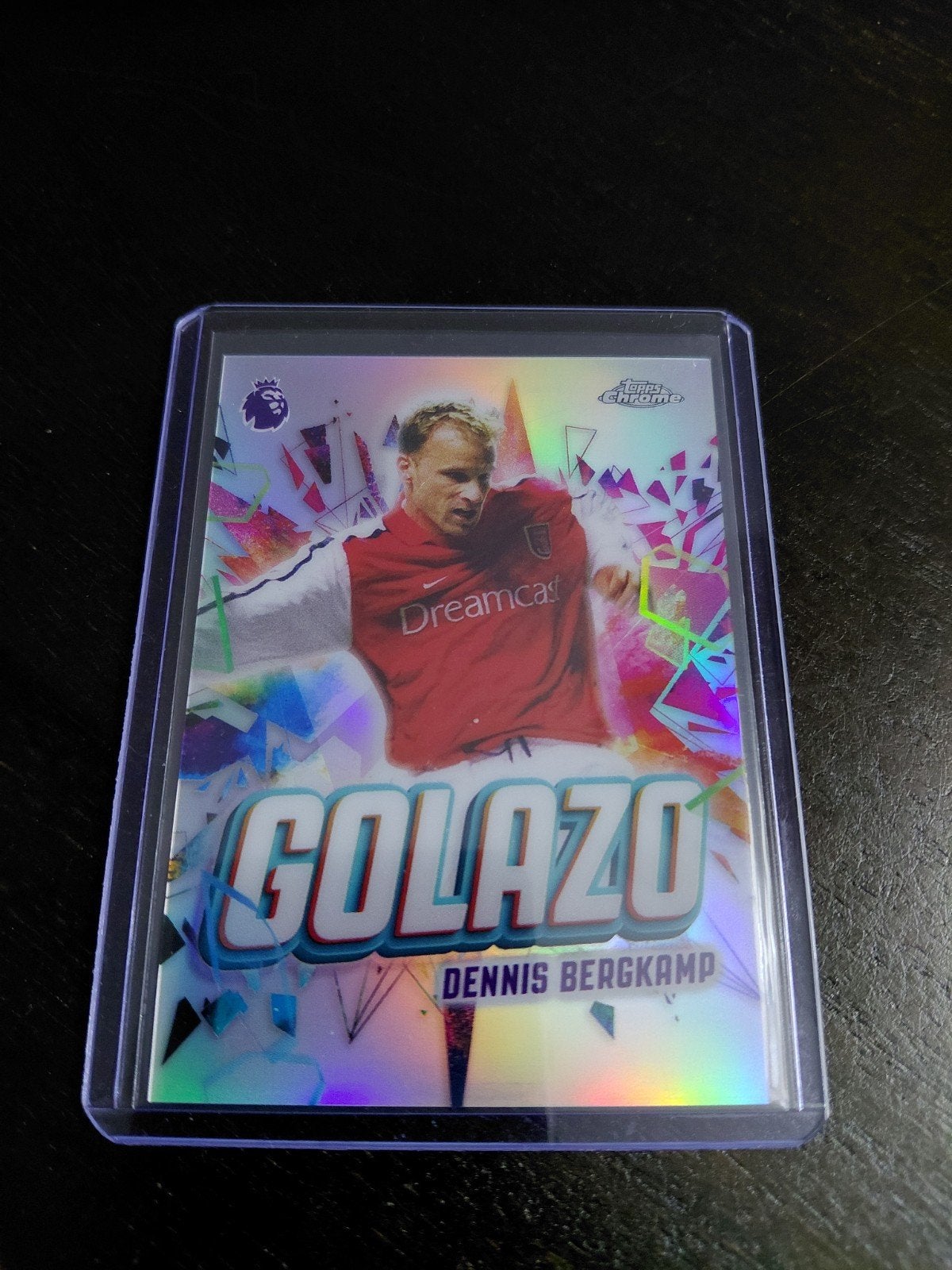 Topps Chrome Golazo Dennis Bergkamp Voetbal Spelerskaart, Ophalen of Verzenden, Zo goed als nieuw, Buitenlandse clubs, Spelerskaart