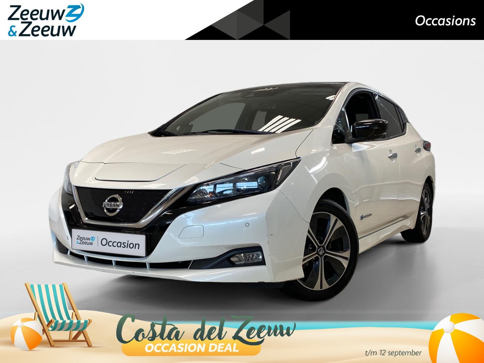 Nissan LEAF N-CONNECTA | 40 KWH | NL-AUTO | DEALERONDERHOUDE, 12 maanden, Stof, Gebruikt, Wit