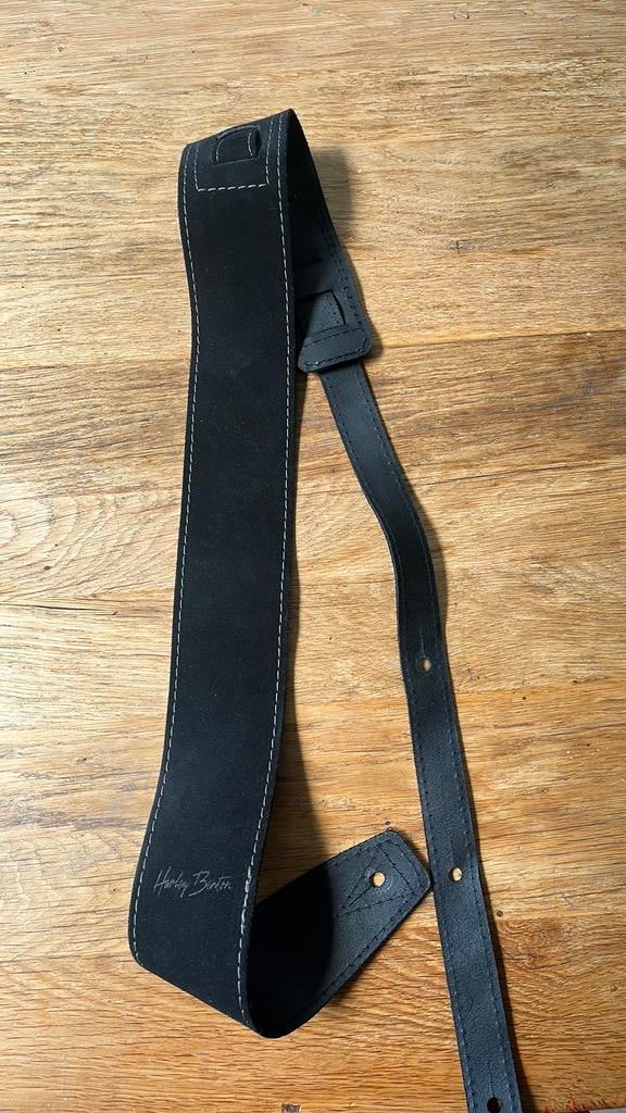 Gitaar strap, verstelbaar, zwart, Harley Benton, als nieuw, Ophalen of Verzenden, Zo goed als nieuw, Solid body, Overige merken