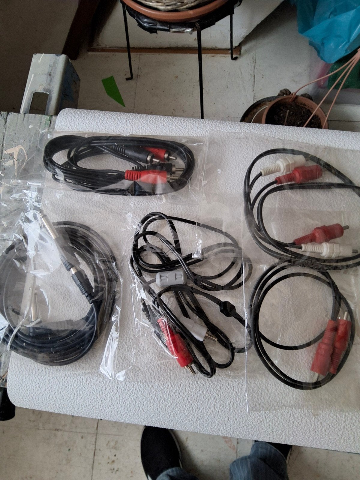 Diverse audio kabels - RCA, Jack, Interlink, Ophalen of Verzenden, Nieuw, Minder dan 2 meter, Interlink-kabel
