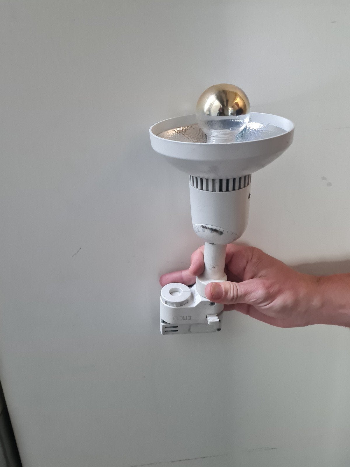 Erco armatuur halogeen, Huis en Inrichting, Lampen | Spots, Ophalen, Halogeen, Gebruikt, Overige merken
