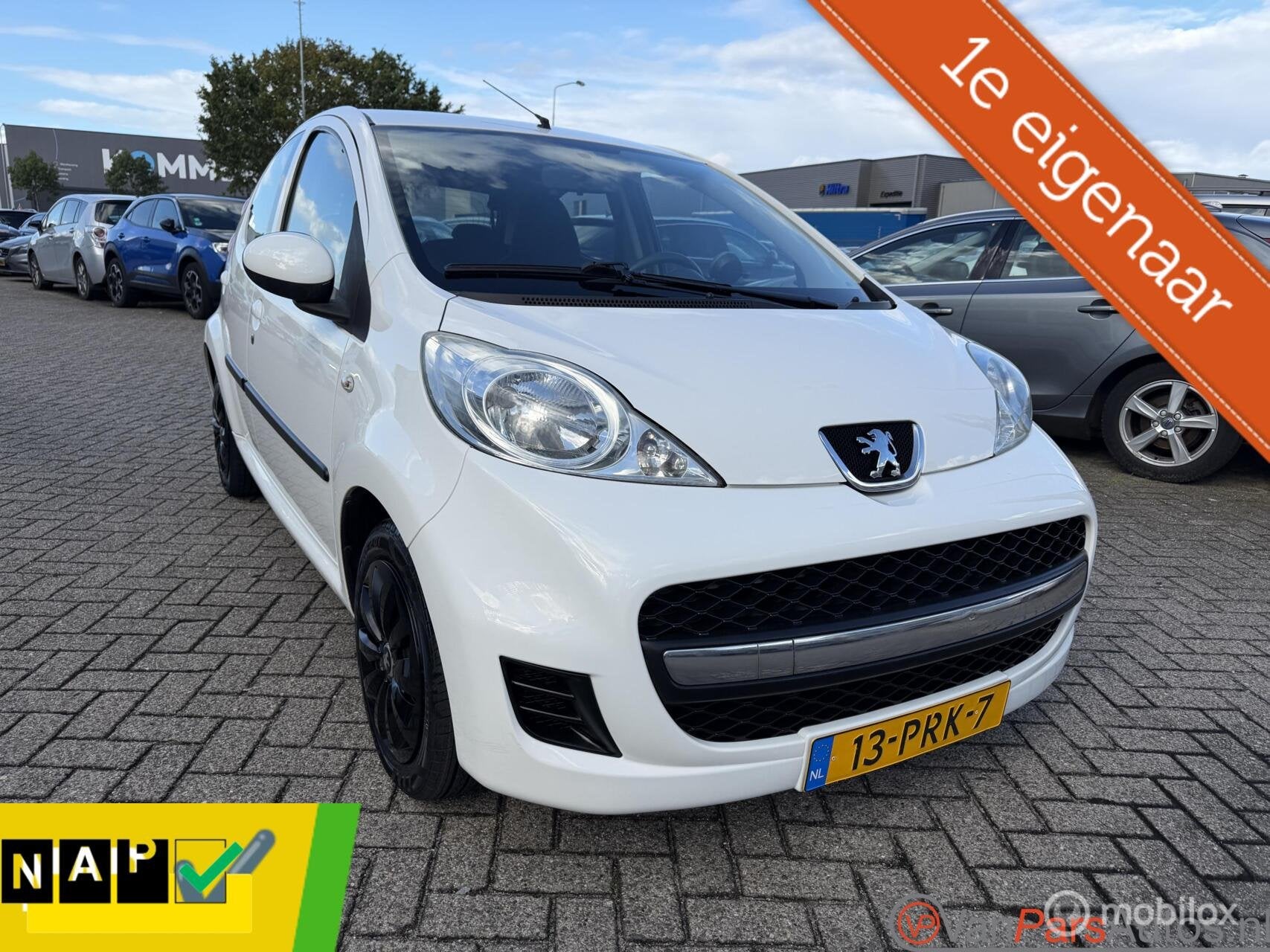 Peugeot 107 1.0-12V XS,5drs,Airco,NAP!1e eigenaar!, Voorwielaandrijving, Euro 5, Gebruikt, 4 stoelen