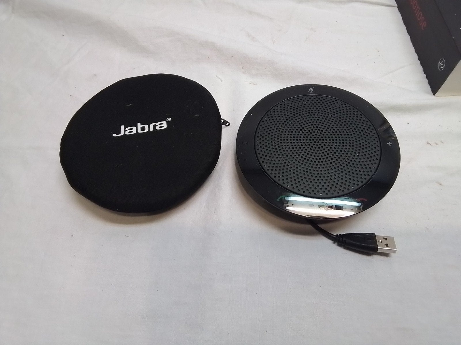 Jabra Speak 410 MS USB Speakerphone met hoesje, Ophalen of Verzenden, Zo goed als nieuw
