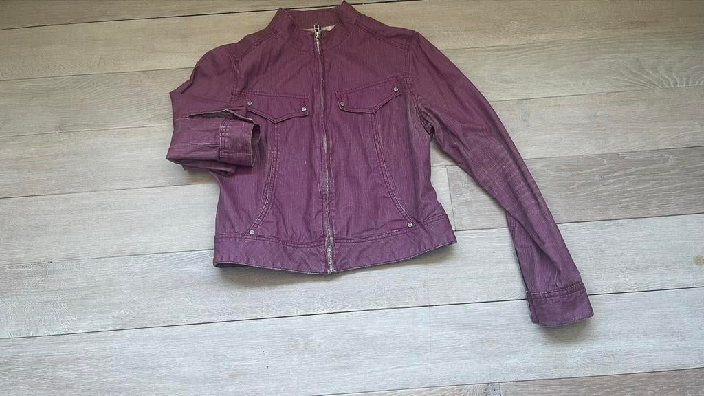 DIDI kort dames jasje - Maat S, Kleding | Dames, Jassen | Zomer, Gedragen, Maat 36 (S), Paars, Ophalen of Verzenden