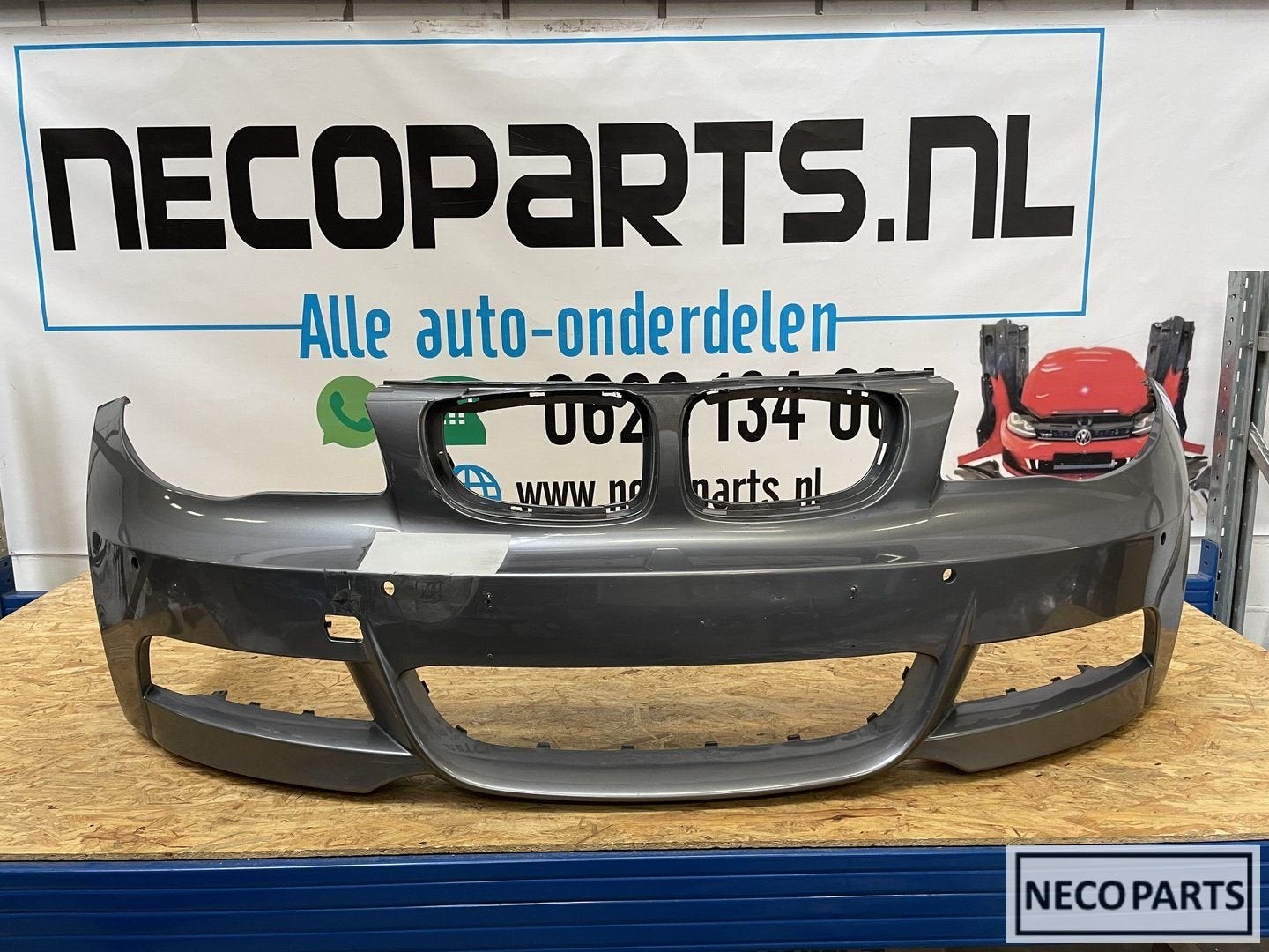 BMW 1 SERIE E82 E88 M PAKKET BUMPER VOORBUMPER ORIGINEEL, Gebruikt, -, -, Ophalen of Verzenden