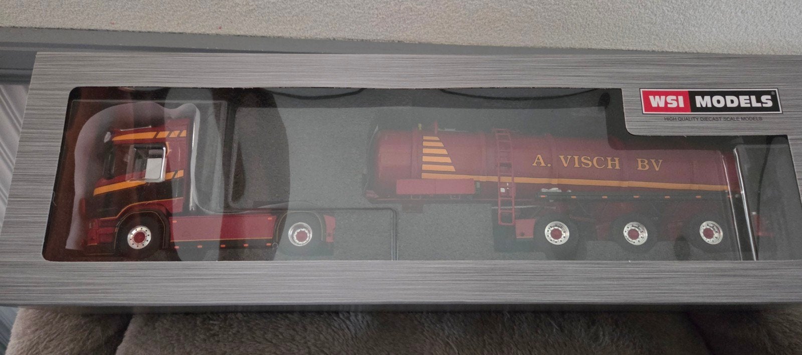 wsi scania r mesttank a visch  mesttrailer 1:50, Ophalen of Verzenden, Nieuw