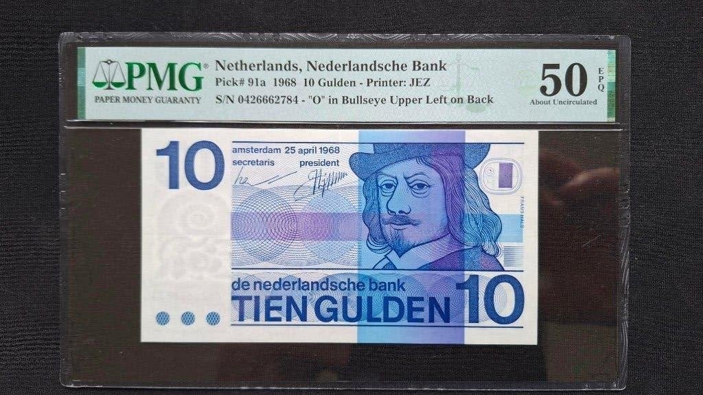 10 gulden, 1968    PGM 50 EPQ, Ophalen of Verzenden, 10 gulden, Los biljet