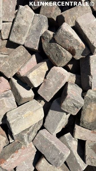 300m2 gemêleerd gebakken klinkers keiformaat straatstenen br, Bij dit gebruikte product niet te achterhalen, Gebruikt, Verzenden