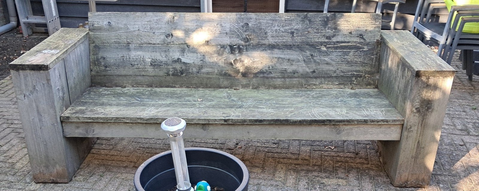 Gratis Steigerhouten Bank - Ophalen, Ophalen, Gebruikt, Hout