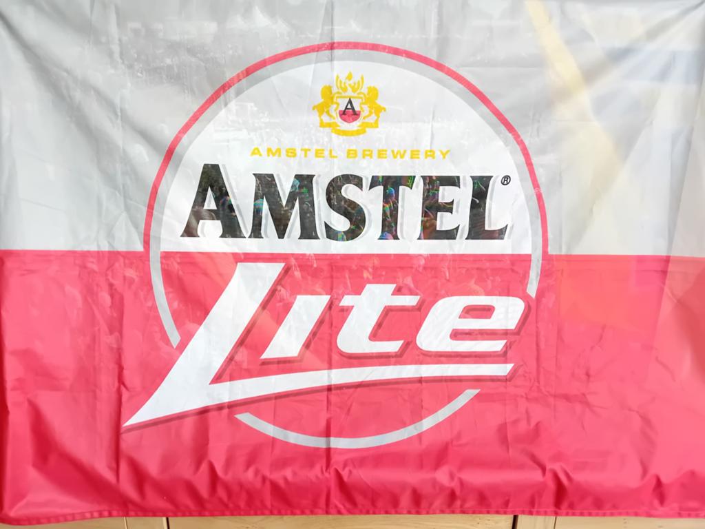 Amstel Lite vlag, Verzamelen, Biermerken, Ophalen of Verzenden, Amstel