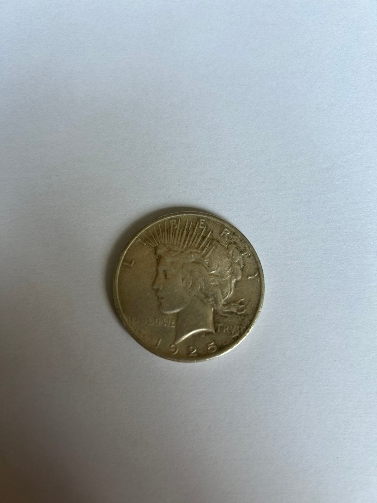 Zeldzame 1925 Peace Dollar - Amerikaanse Zilveren Munt, Postzegels en Munten, Ophalen of Verzenden, Noord-Amerika, Losse munt