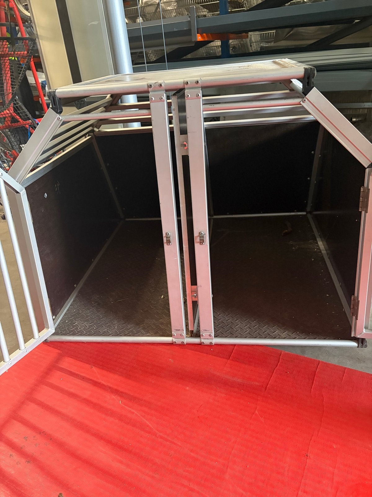 Schmidt honden box dubbelbox autobench XL, Ophalen, Zo goed als nieuw