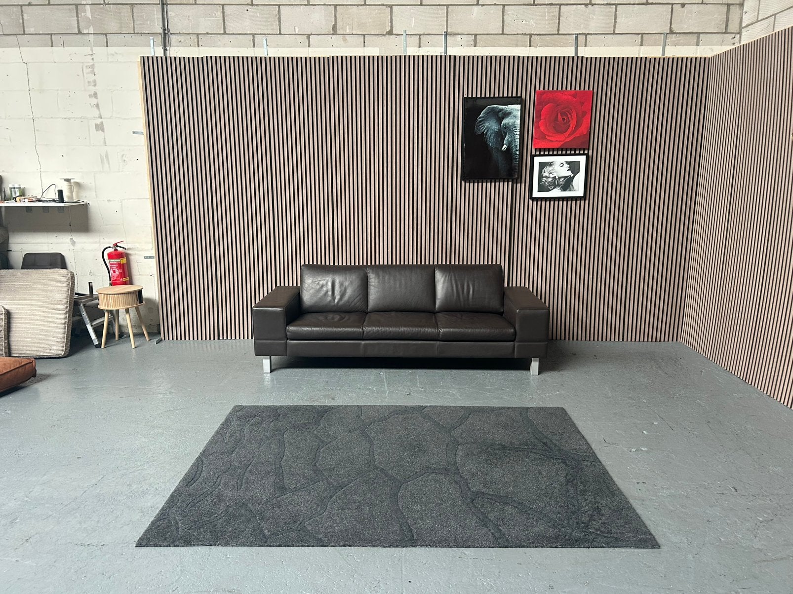 GRATIS LEVERING Leolux Antipode Bank Leer 235X88 GEREINIGD, Driepersoons, Ophalen of Verzenden, Zo goed als nieuw, Rechte bank
