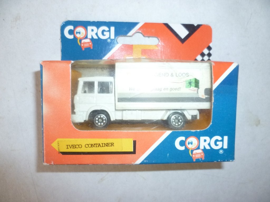 Corgi 1990 Iveco Container Van Gend & Loos in doosje auto, Ophalen of Verzenden, Nieuw, Bus of Vrachtwagen