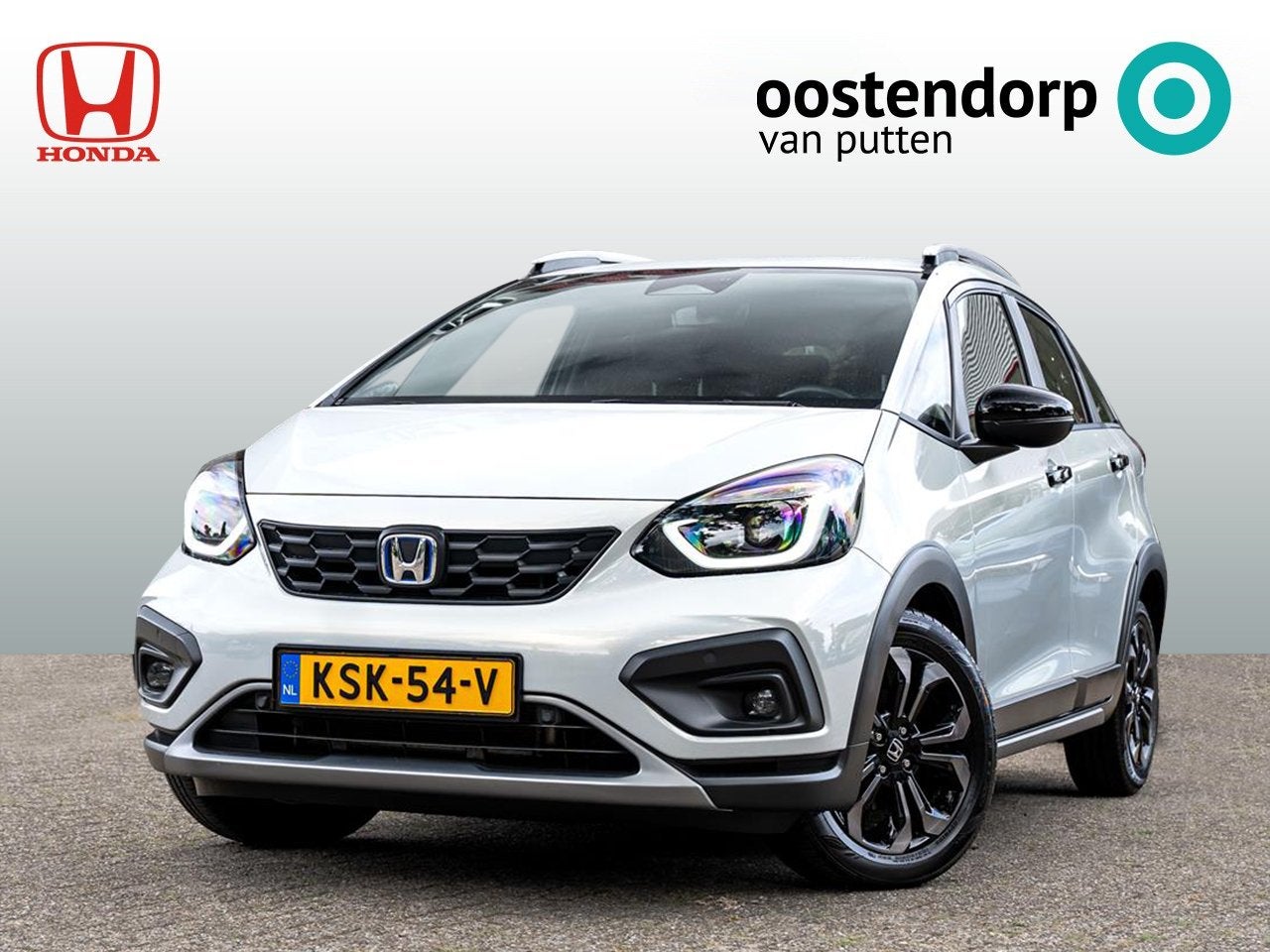 HONDA Jazz 1.5 Full Hybrid Advance Crosstar automaat | Facel, Auto's, Dealer onderhouden, Stof, 4 cilinders, Wit